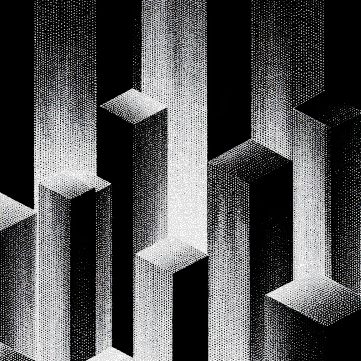 Abstract mountain landscape